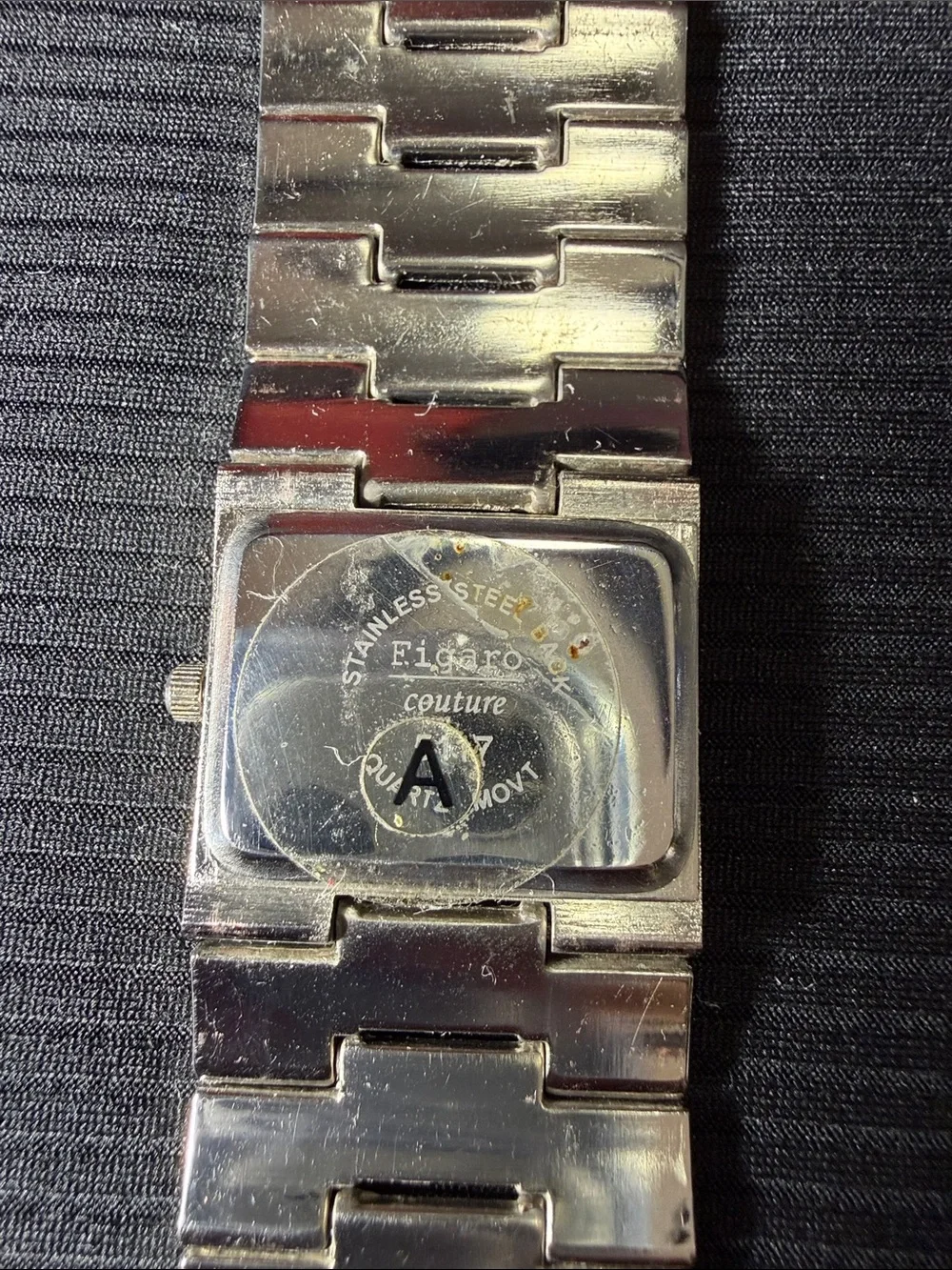 Silver-Tone Women's Square Dial Bracelet Watch